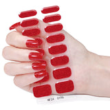 Semi-Cured Gel Nail Strips Pure Glitter Ultra Sparkle Glossy Design (MOQ=3)