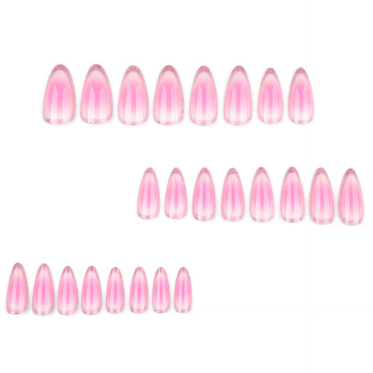 Smudge and dye nail art s  hot-selling almond nail short wearable    wearable nail wholesale｜365nails