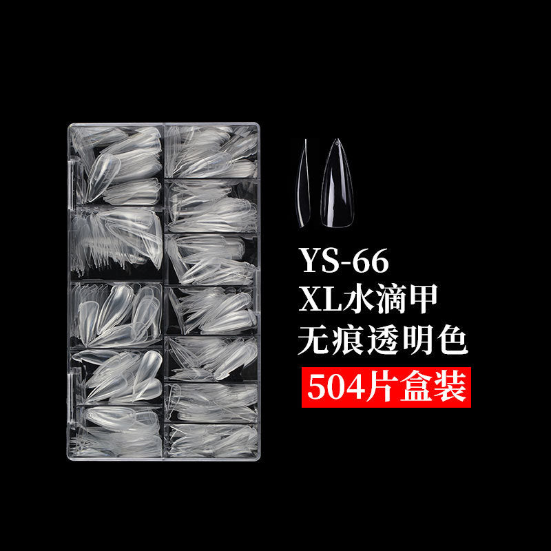 Drama Collection: "Extended Water Drop Nail Tips" – Multi-Size Extended Water Drop Nail Tips
