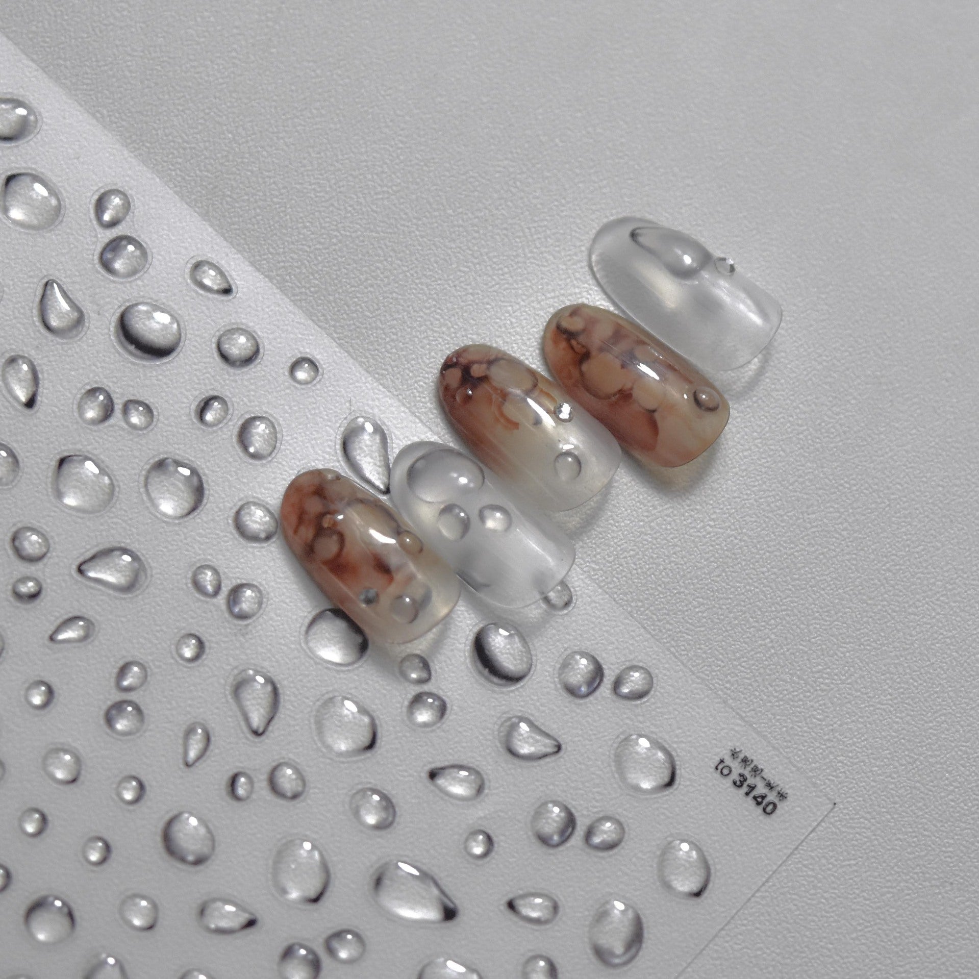 全息幾何心形系列：「彩虹幻彩」—3D 全息甲貼