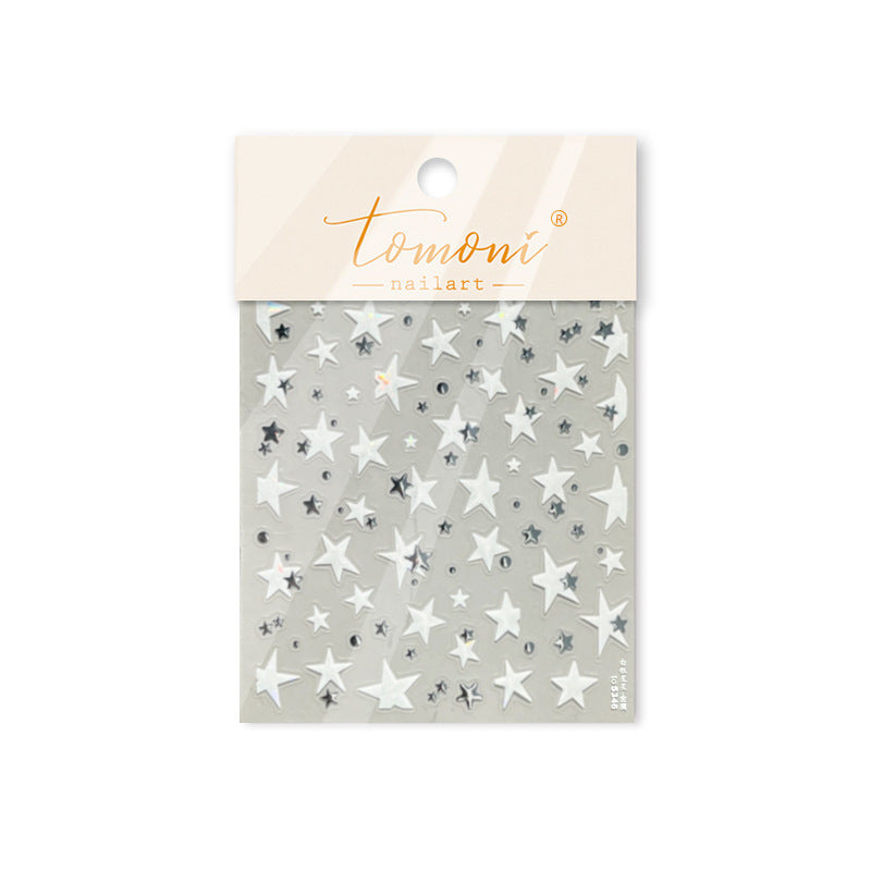 Star Collection: "Starry Night" – 3D Metallic Nail Sticker