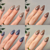 Classic solid color glossy wearable nail art wholesale nail art piece finished product detachable nail piece wearable nail piece｜365nails