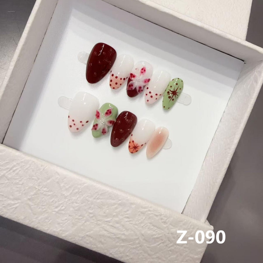 365nails: "Fruit Fantasy" – 3D Strawberry Handmade Square Nails