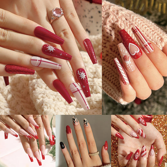 Premium Christmas Collection  Art Finished Products Wholesale  Nail Patch ｜365nails