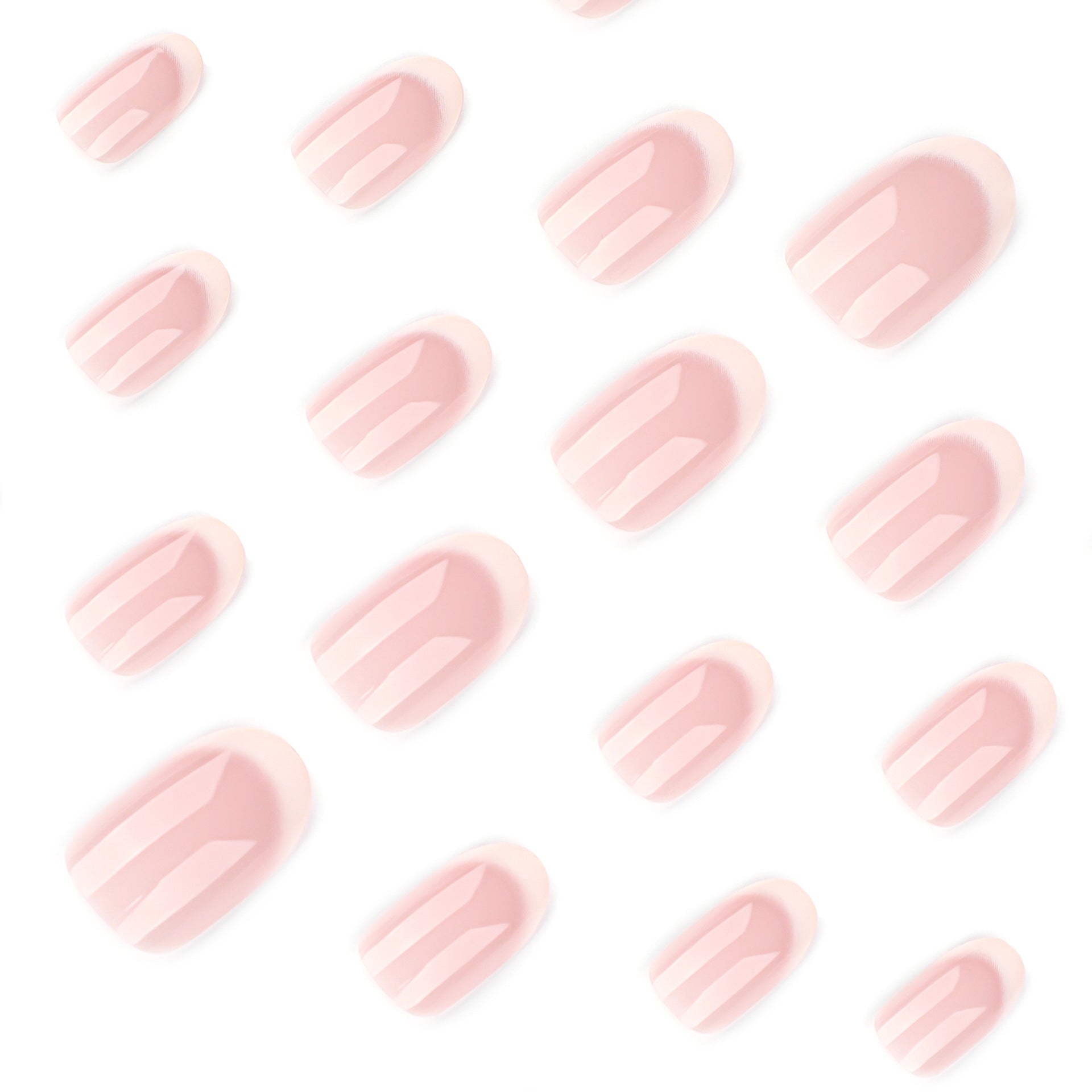 Cream White Minimal French Press On Nails