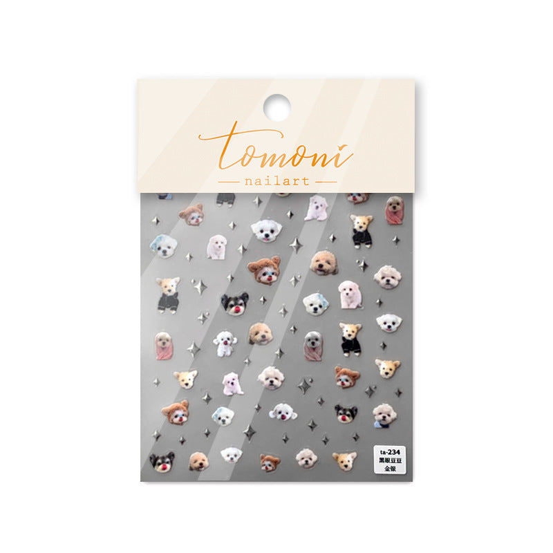 Cute Big Head Pets – Kawaii Animal Nail Art Set
