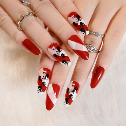 Halloween Wear Nail 3D Three-dimensional Nail Art False Nails  Spider Bat Nail Sheets Wholesale｜365nails