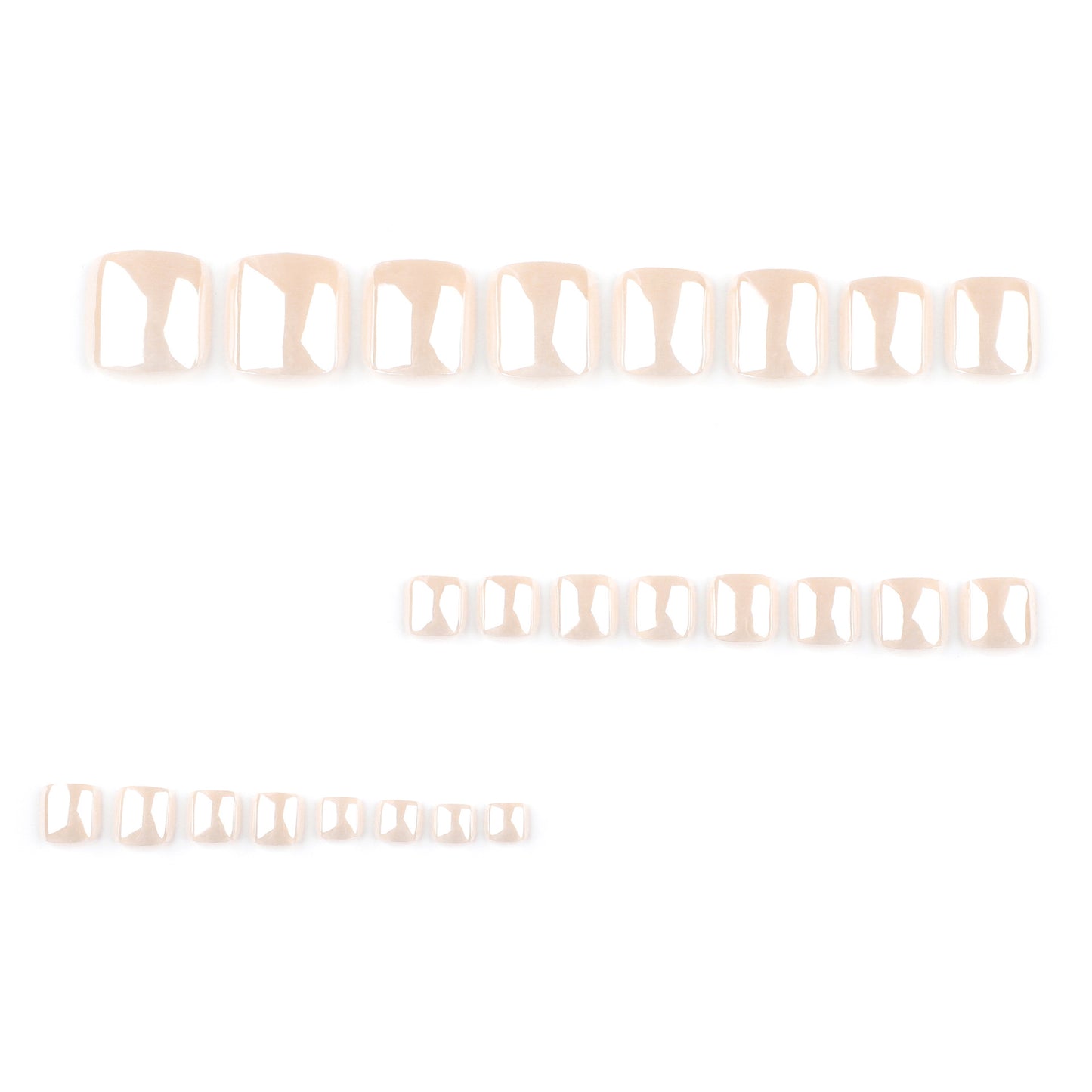 Foot nails  advanced nude pearlescent wearing foot manicure Europe and the United States hot-selling foot nail wholesale｜365nails