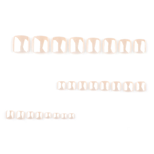 Foot nails  advanced nude pearlescent wearing foot manicure Europe and the United States hot-selling foot nail wholesale｜365nails