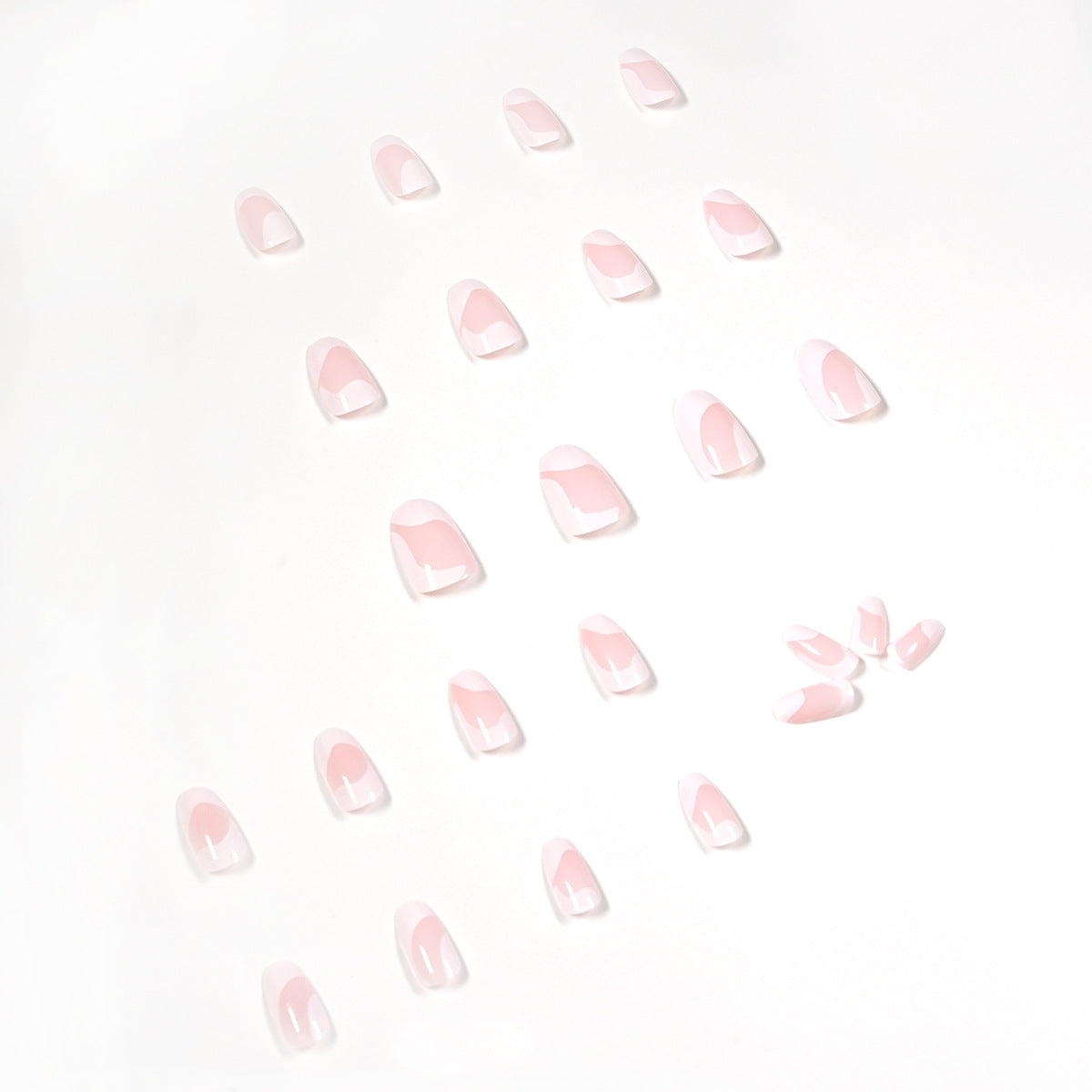 簡約系列白色法式成品甲片（可拆卸）｜365nails