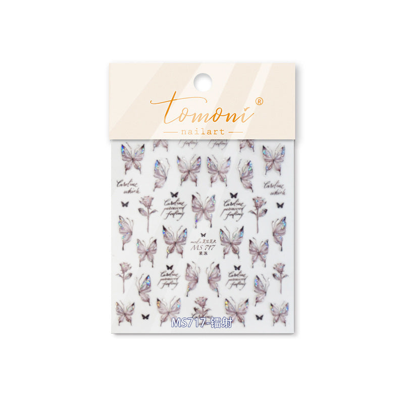 365nails: "Borboleta Dourada Barroca" – Adesivos para Unhas