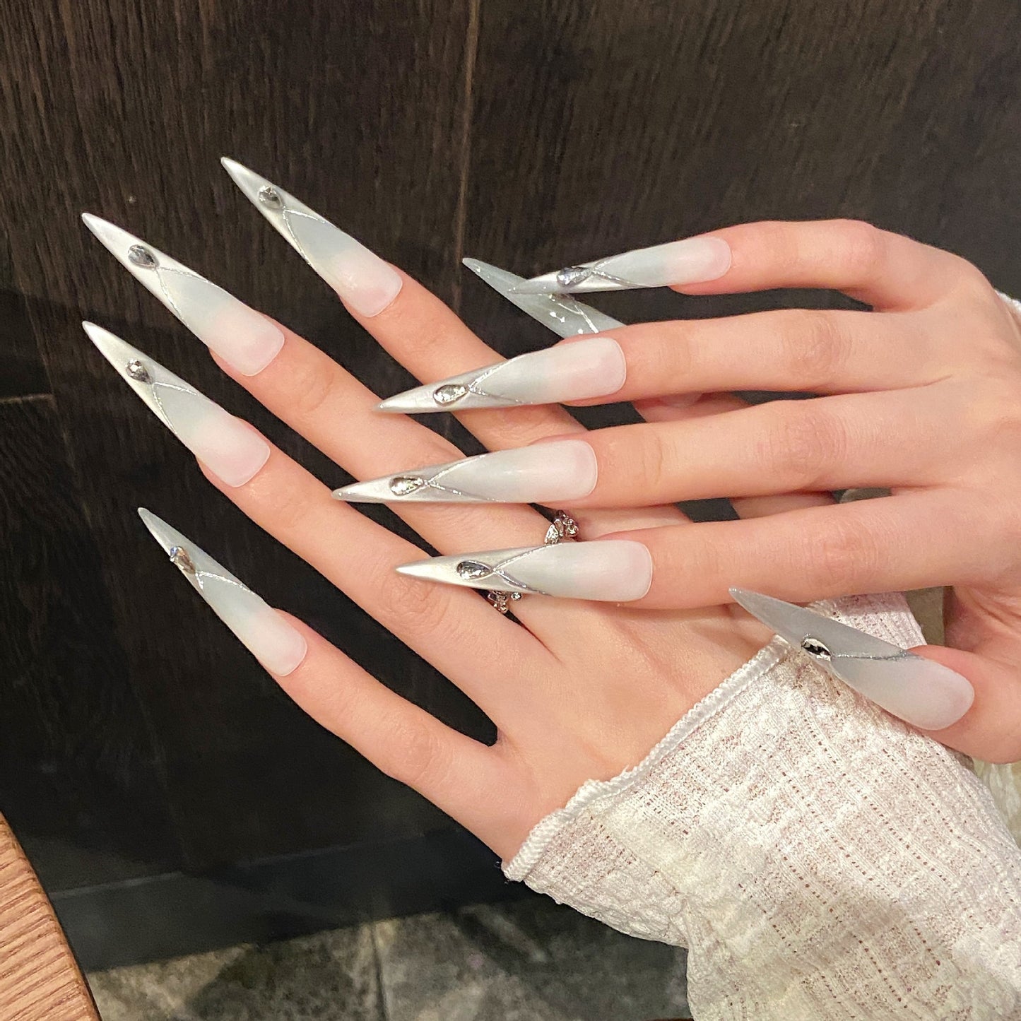 Cool Premium cat eye Metal Sticky Diamond Niche Design Sense New s | 365nails