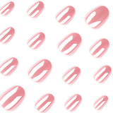 Pink Chrome Mirror Shine Press-On Nails