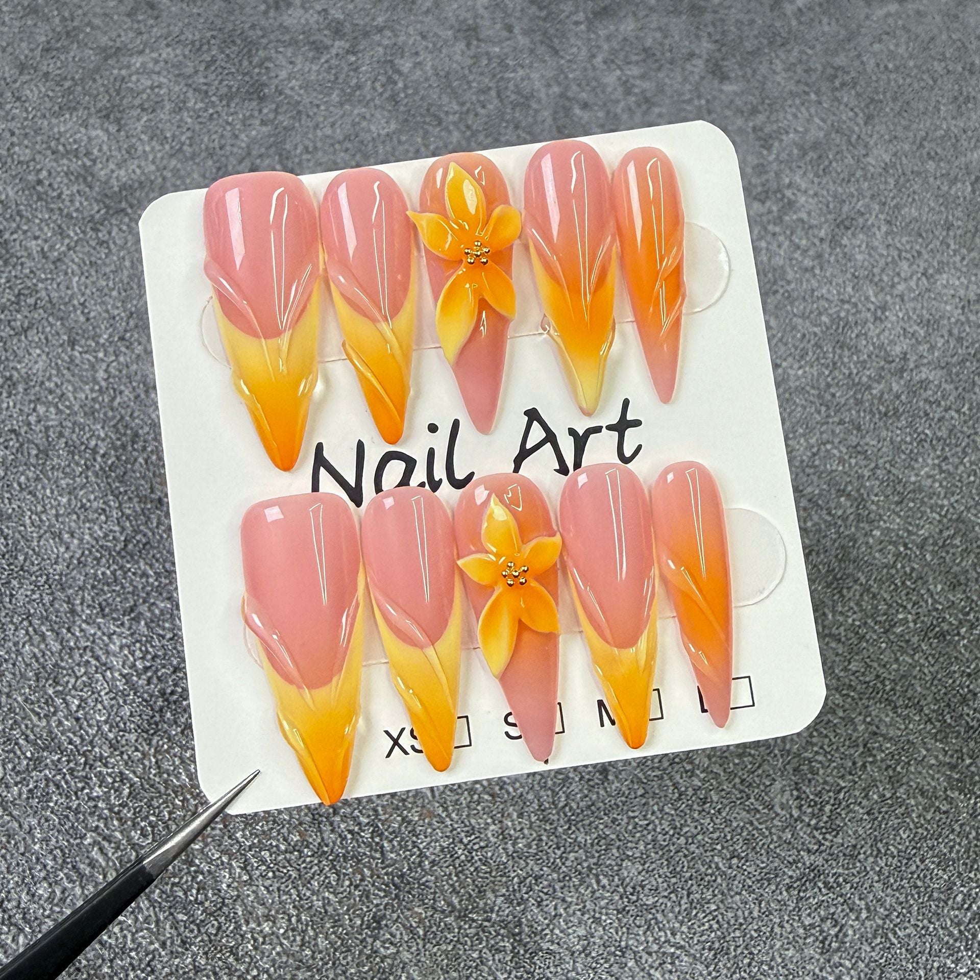 Sunset Bloom Ombre Series Press-On Nails