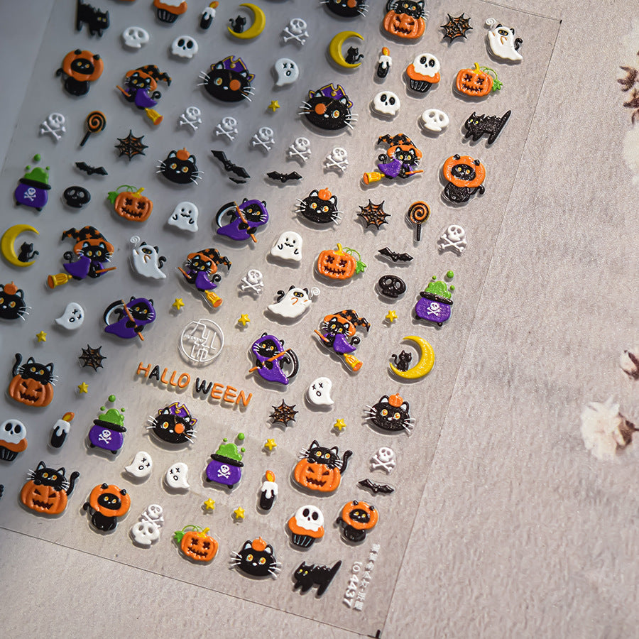 365nails: "Cute Halloween Icons" – nail art stickers