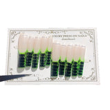 Neon Green Black Graphic Gradient Press On Nails