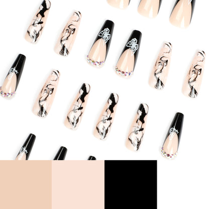 Ink smudge lines Butterfly  manicure  wholesale  nail patch ｜365nails