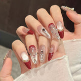 Holiday Mix Sparkle Cute Glam Nails