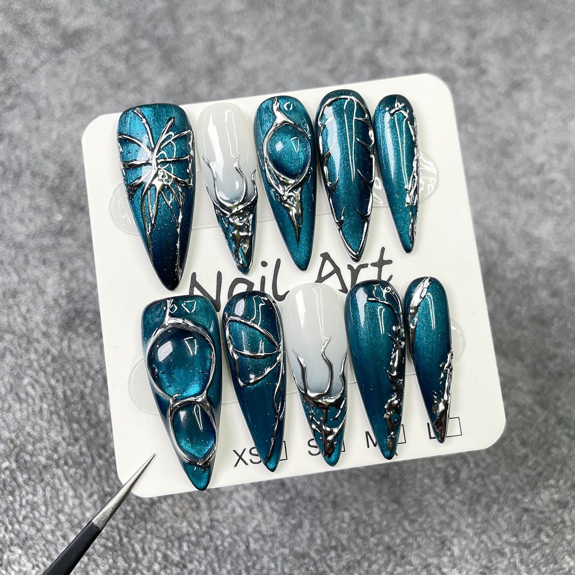 Midnight Web Series Press-On Nails