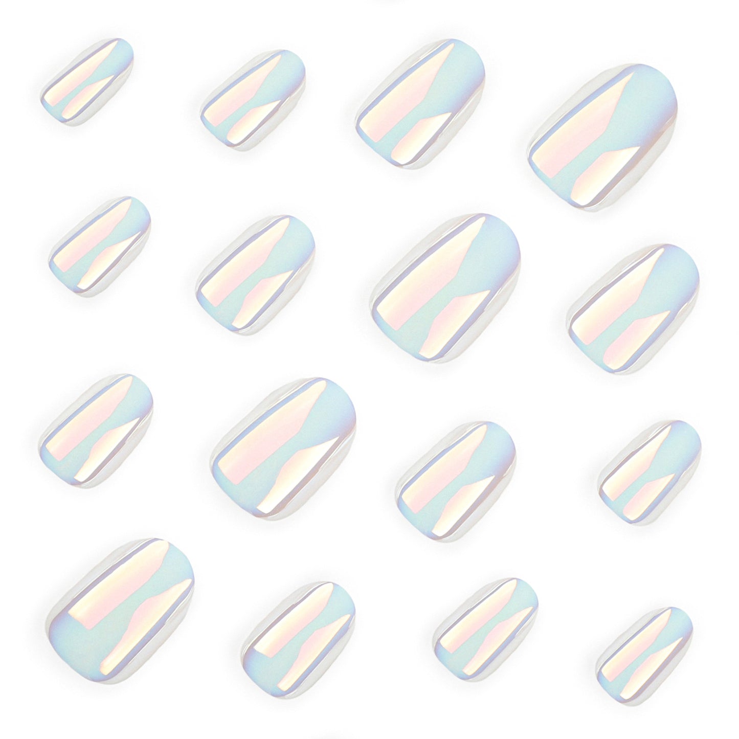 Internet celebrity explosion coated white solid color nail art fake nail wholesale  hot-selling wearable nail wear｜365nails