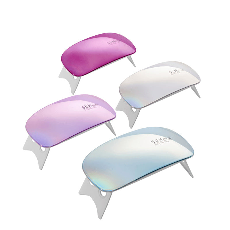 Custom Portable Nail LED Lamp | Foldable Stand | USB Powered | 30/60s Timer | Lightweight Quick Cure (Multi-Colors)