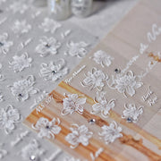 365nails: "lace rose crystal embossed" – Nail Art Stickers