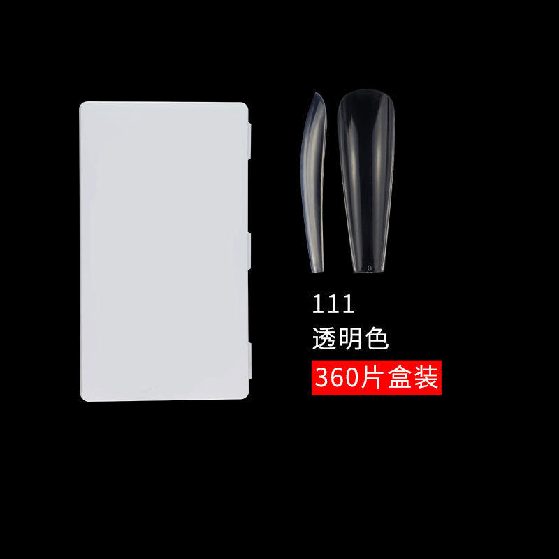 透明穿戴甲 單片 XL 360片 盒裝 輕薄 全貼 芭蕾形 延長 水滴甲片 (MOQ=3)