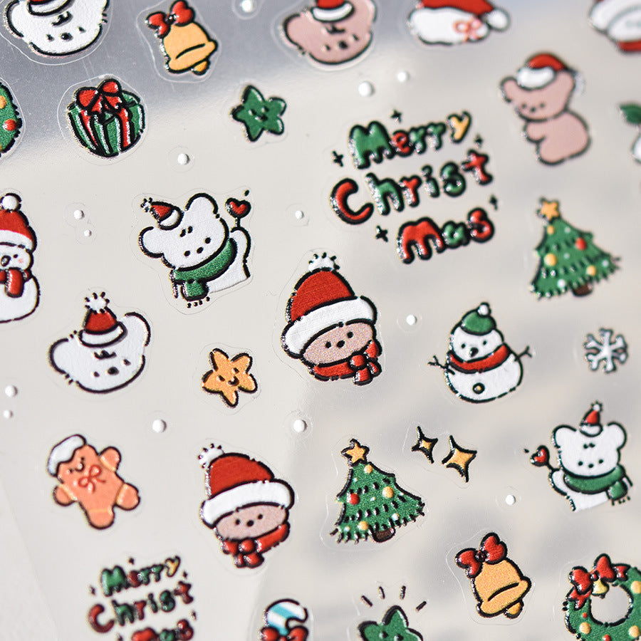 Embossed Christmas Carnival – 3D Festive Nail Art Set