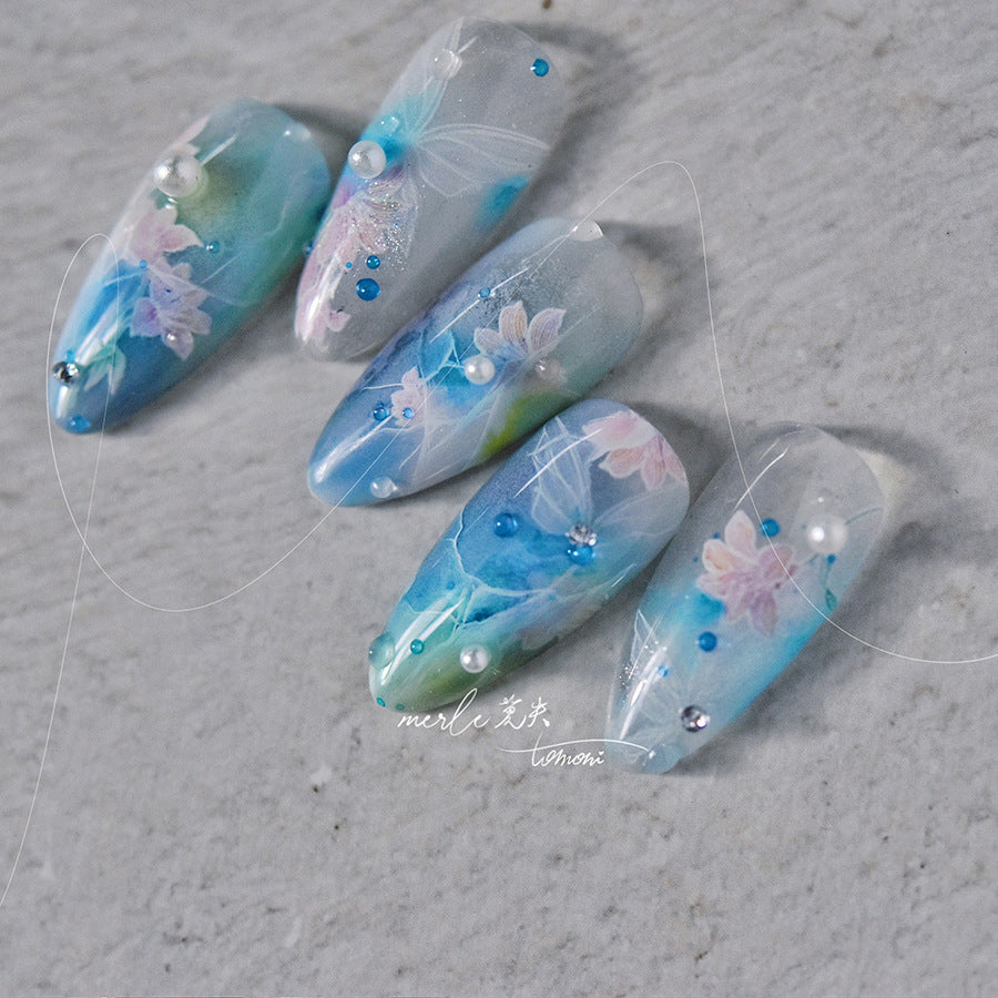365nails: 幻彩水晶蓮花池 – 美甲貼紙