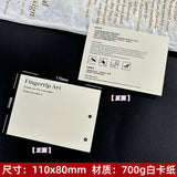 Artistic White Display Cards for Press On Nail Presentation (MOQ=50)