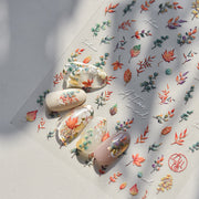 Vintage Alice Rabbit & Garden：「愛麗絲的花園奇境」— 5D浮雕甲貼