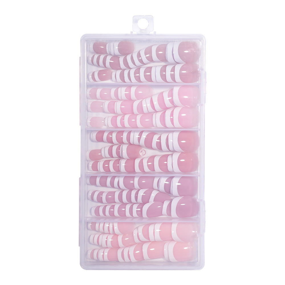 Nail Tips French press on nails  Short Almond Short Square Versatile Removable Patch Nail Art 150 Boxed Fake Nails