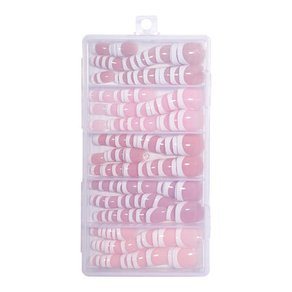 Nail Tips French press on nails  Short Almond Short Square Versatile Removable Patch Nail Art 150 Boxed Fake Nails