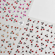 Jelly Cherry: "Sweet Summer Berry" – 5D Embossed Nail Sticker