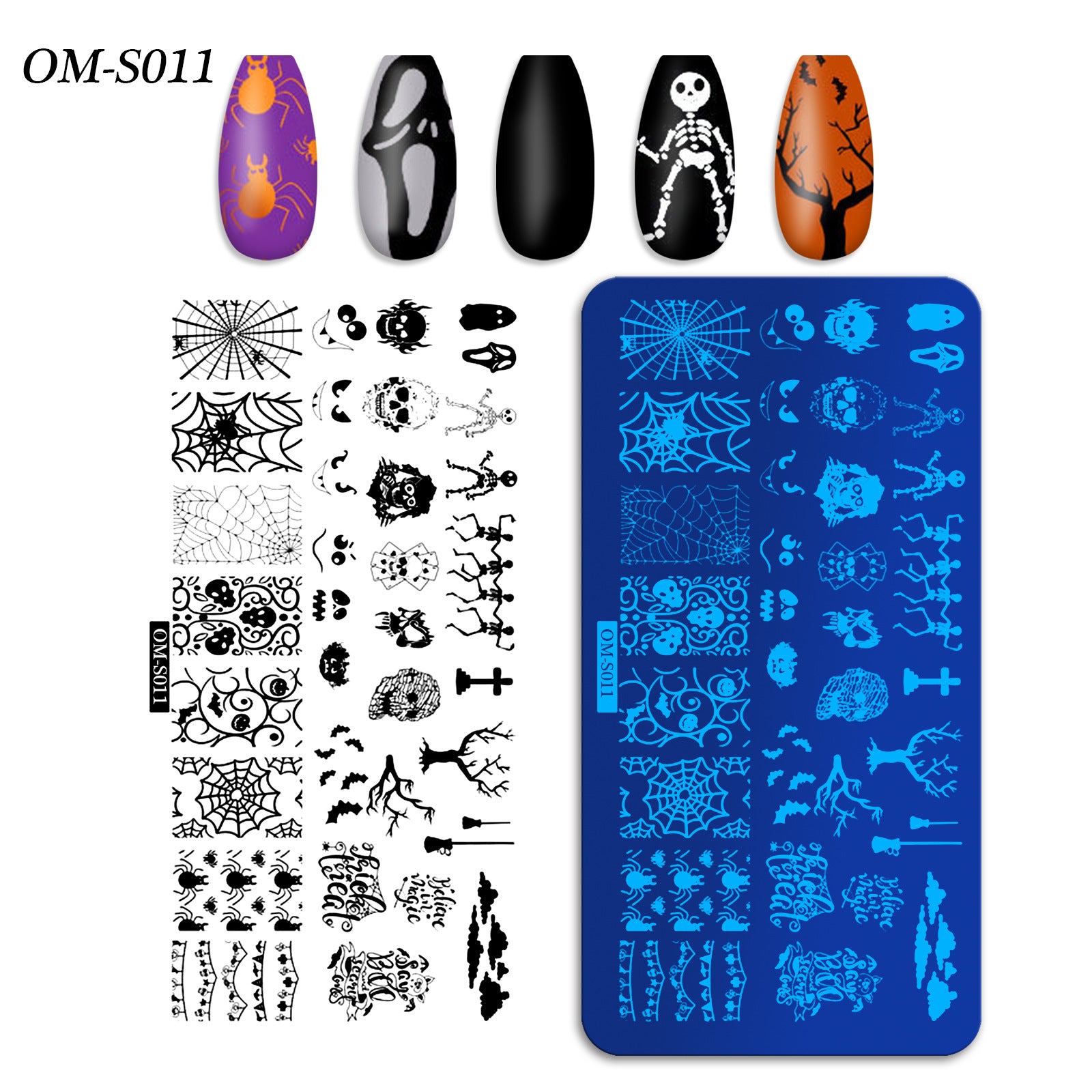 Christmas Nail Stamping Plates – Holiday Pattern Steel Templates for DIY Nail Art (MOQ=3)