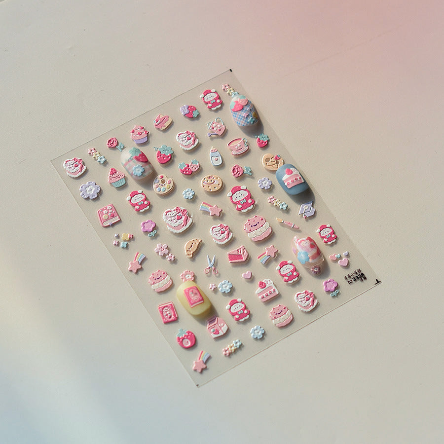 365nails: "Dessert et personnage kawaii sucré" – Autocollants pour ongles