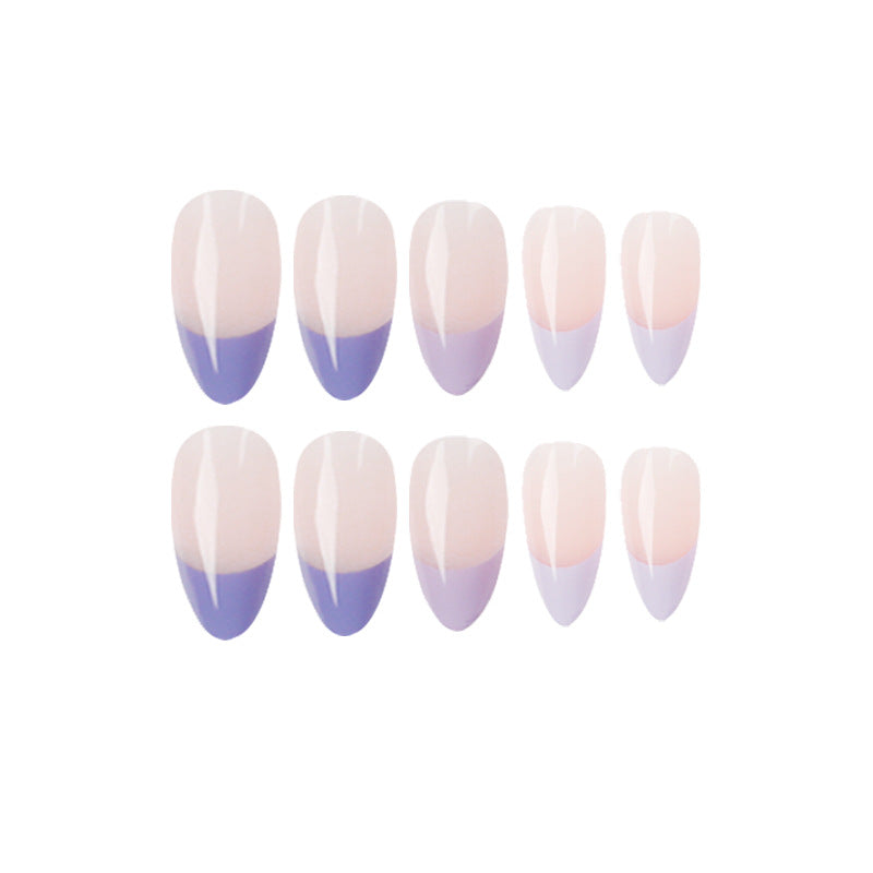 簡約芋紫法式穿戴甲 成品甲片 批發｜365nails