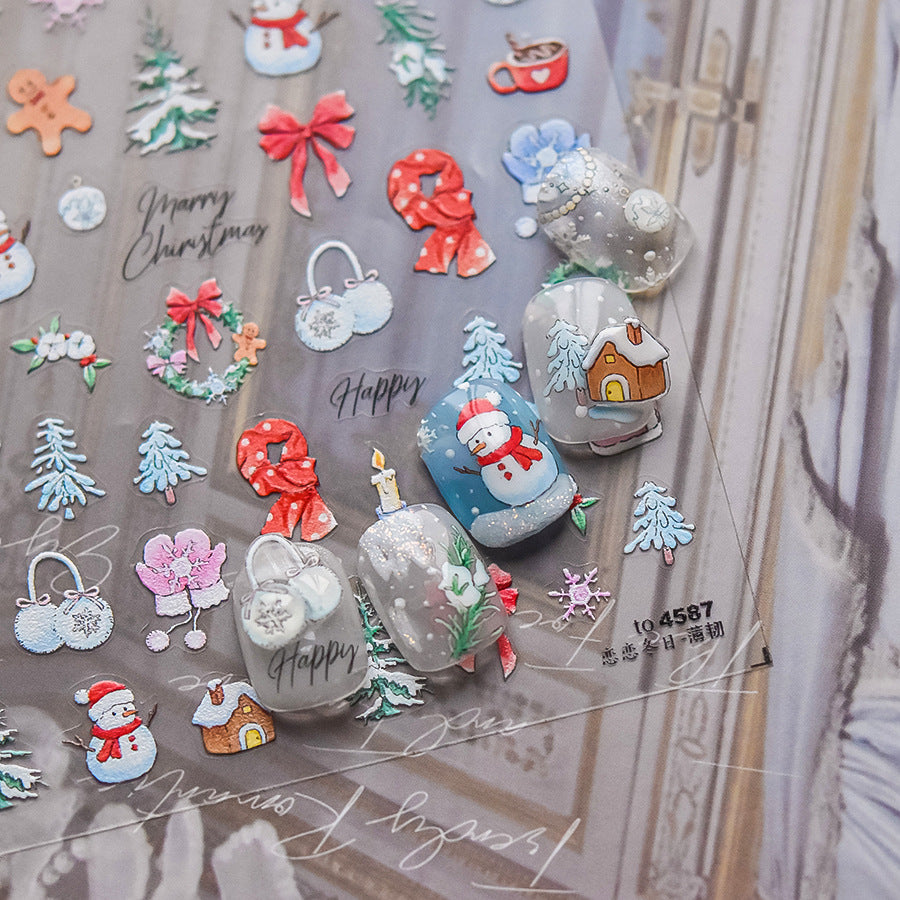 365nails: "Acogedoras fiestas de invierno" – pegatinas para uñas