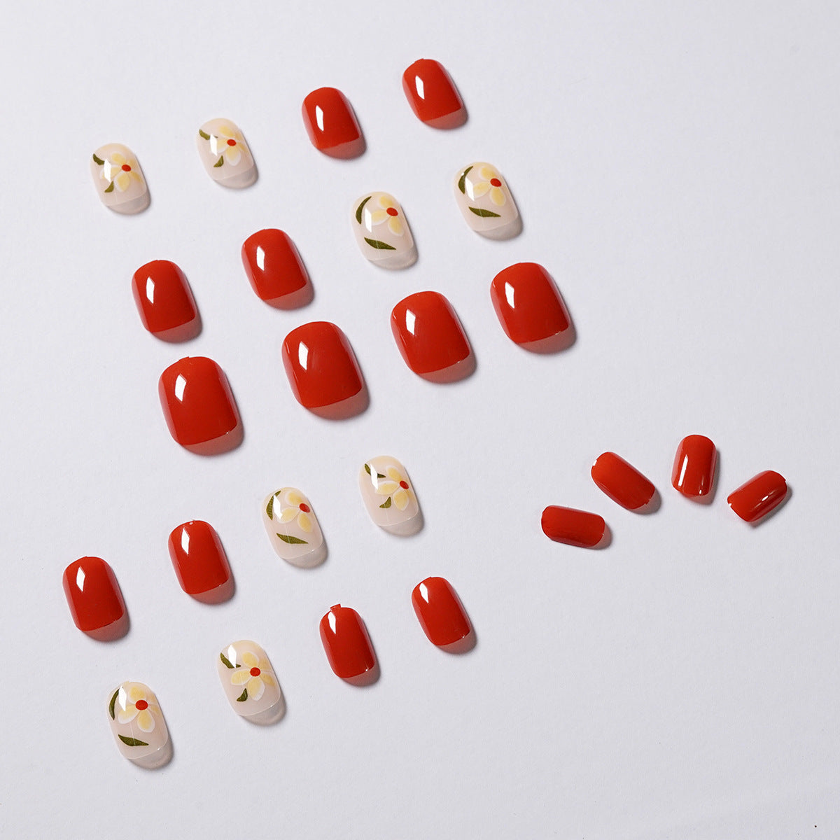 Arte de uñas de uso corto con diseño de té helado Long Island, uñas postizas terminadas, parche para uñas, parche para uñas impermeable, parche para uñas extraíble | 365nails