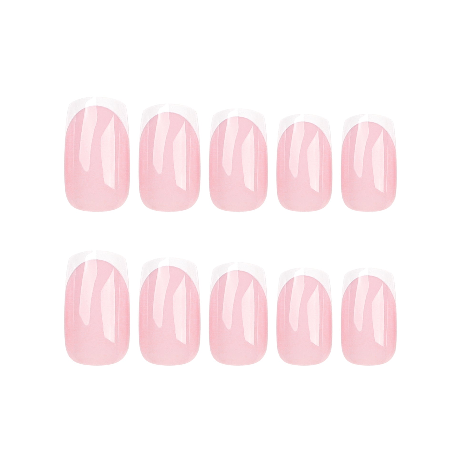 Venta al por mayor de uñas postizas clásicas de manicura francesa, uñas postizas cuadradas y rectangulares europeas, producto terminado | 365nails