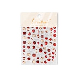 Red & Green Apple Nail Stickers – Fruit Embossed Collection