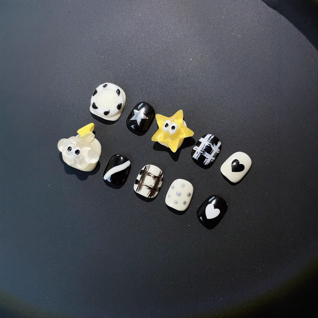 Children's special cute cartoon nail art 3-12 years old girls and children nail art film