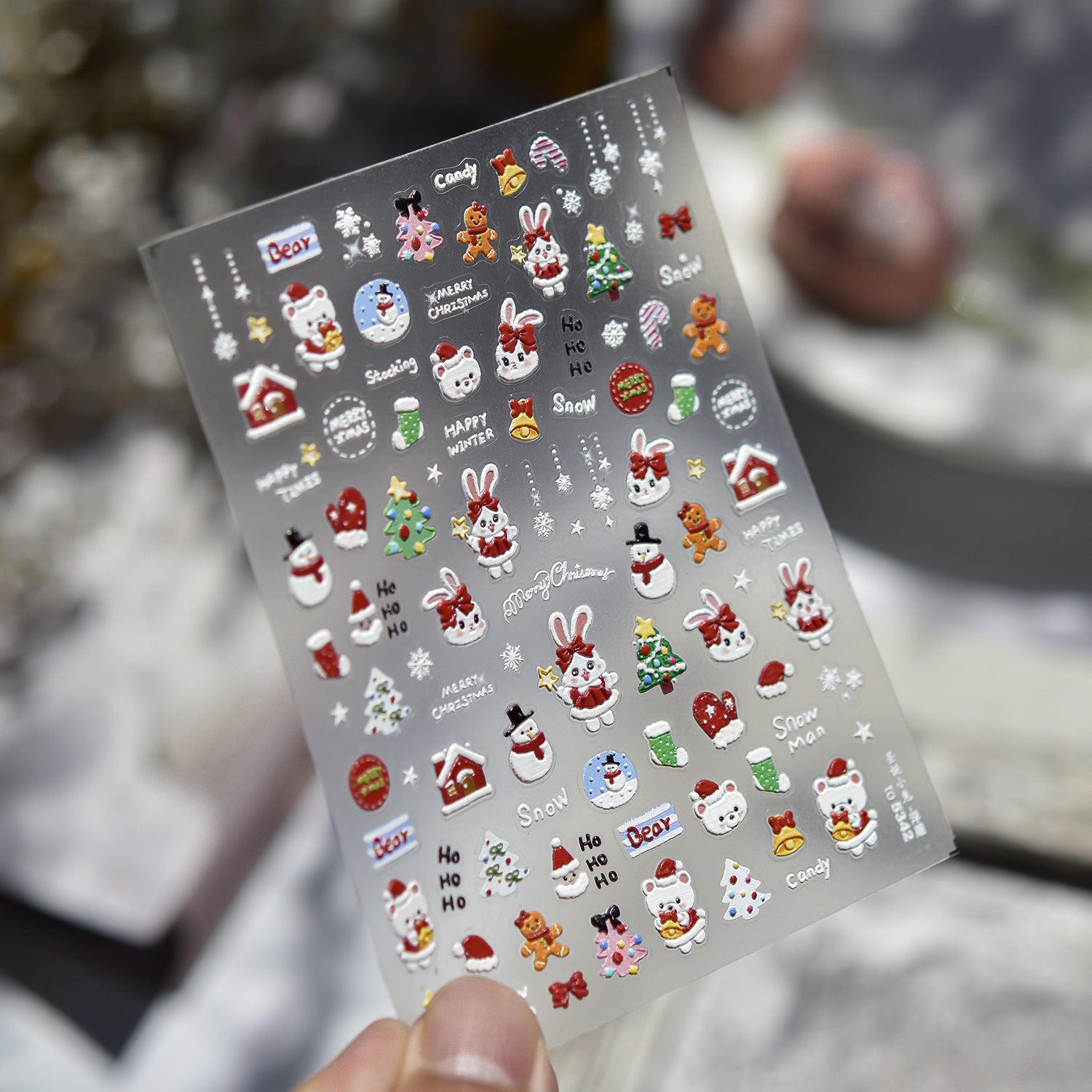 365nails: "Christmas Bunny & Friends" – nail art stickers