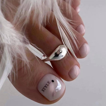 Manicure Faner estilo inglês simples, unhas postiças de verão, unhas postiças de beleza essenciais, atacado｜365nails