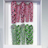 Y2K Leopard Glitter Extra Long Press On Nails