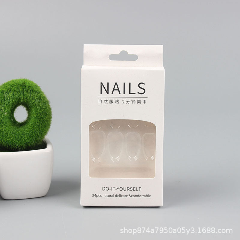 Pastel Window Box Press On Nail Packaging (MOQ=100)