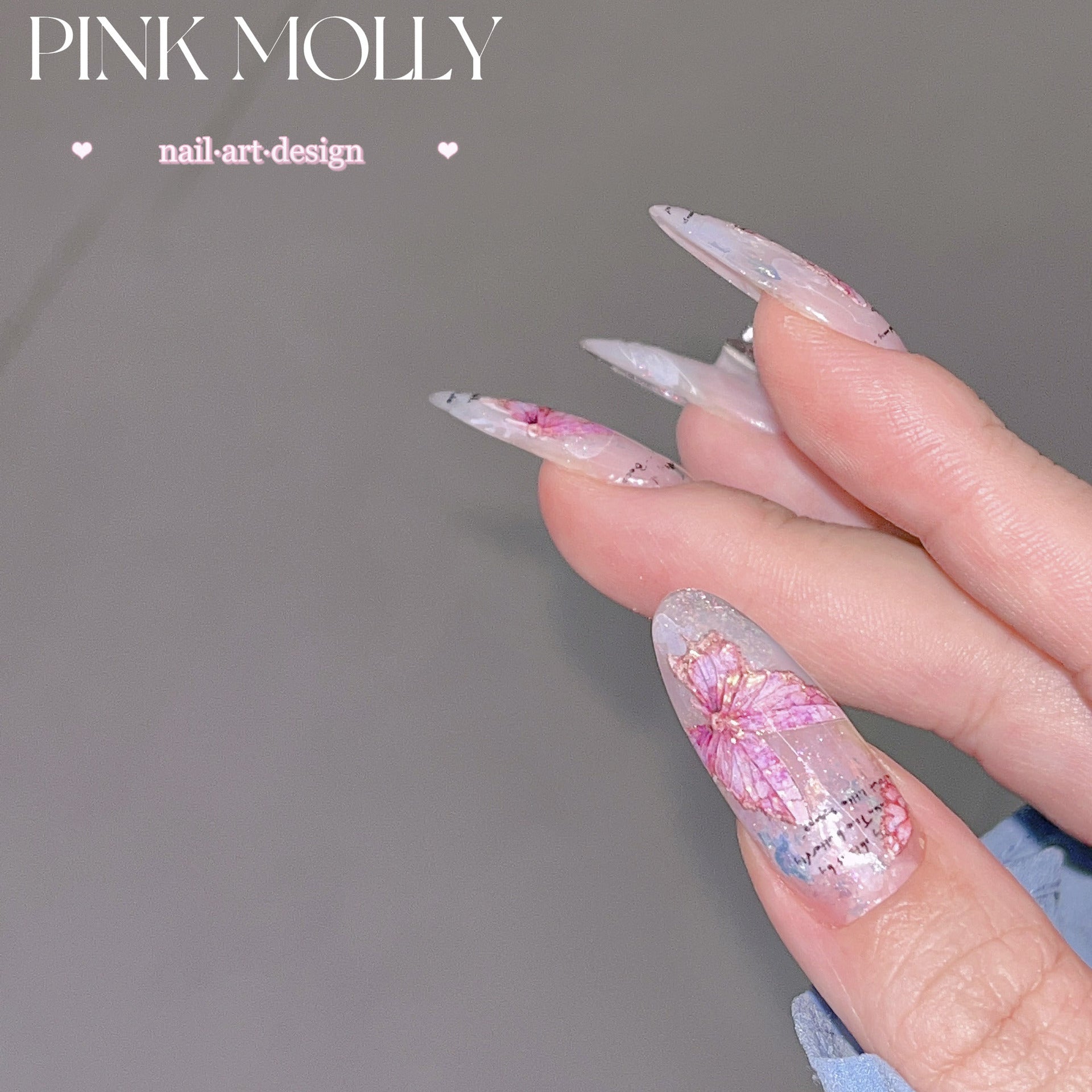 365nails: "Pastel Iridescent Butterfly" – nail art stickers