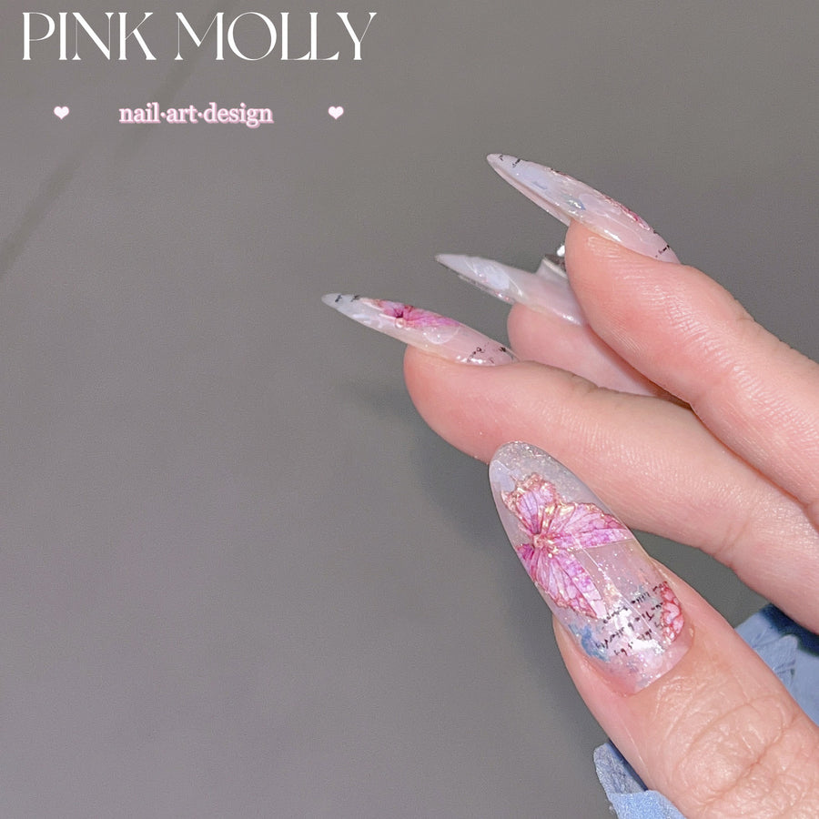 365nails: 파스텔 오로라 나비 네일 아트 스티커