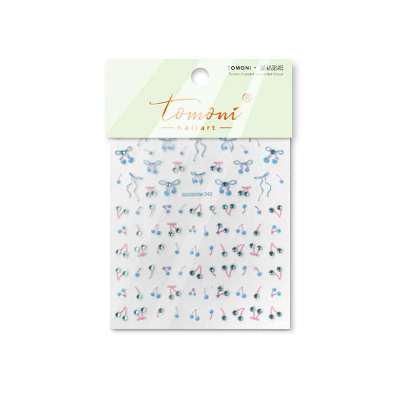365nails: "Delicate Cherry & Bow" – nail art stickers
