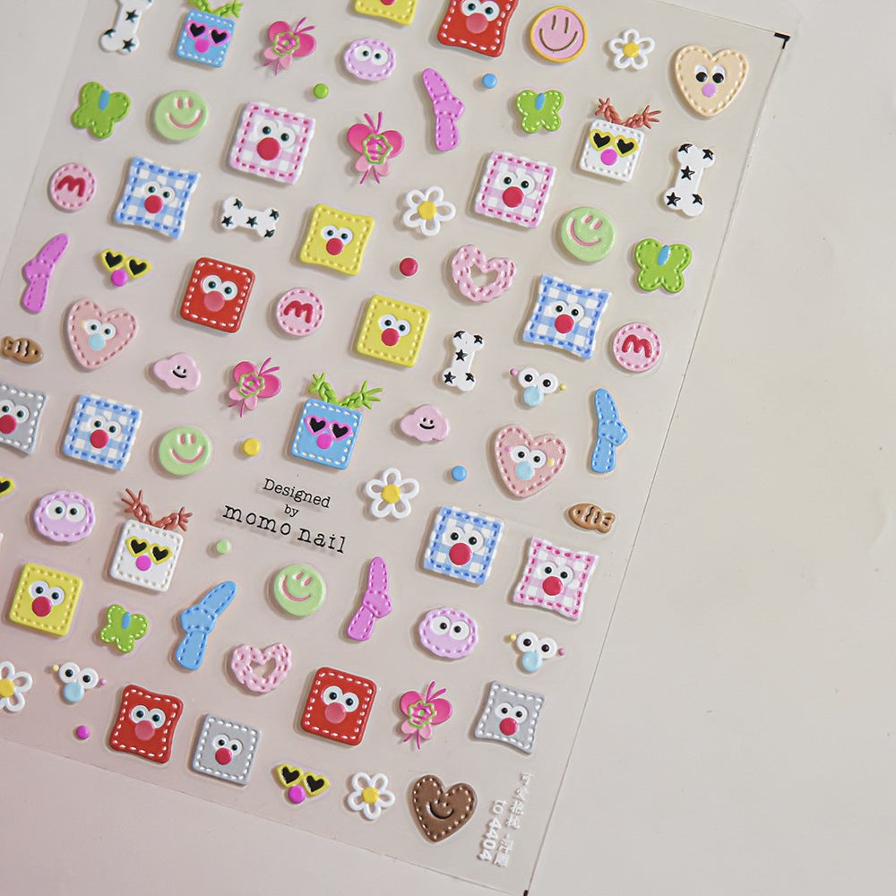 365nails: "Cute Emoji Patch" – nail art stickers